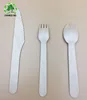 High quality disposable wooden fork custom logo printed wooden cutlery square shape wooden fork