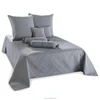 ultrasonic bedspread set,100% polyester solid bedspread made in China