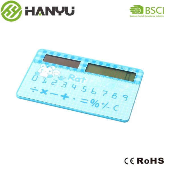 Custom Made Cartoon Credit Card Size Free Hand Calculator