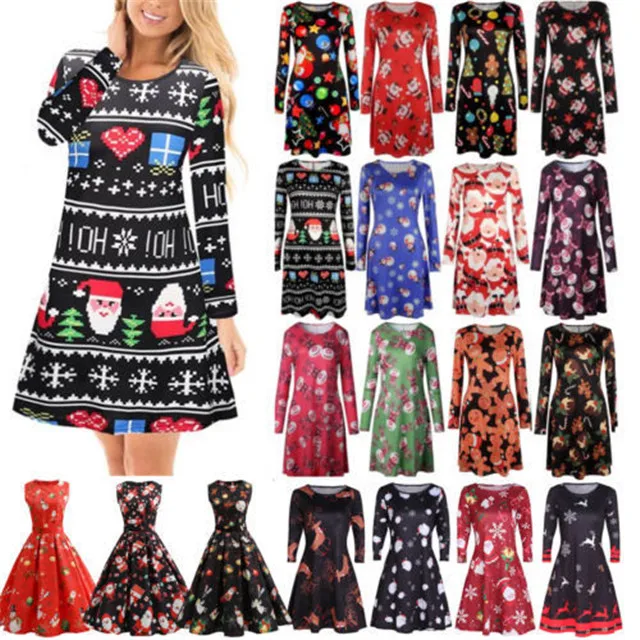 christmas dresses with long sleeves