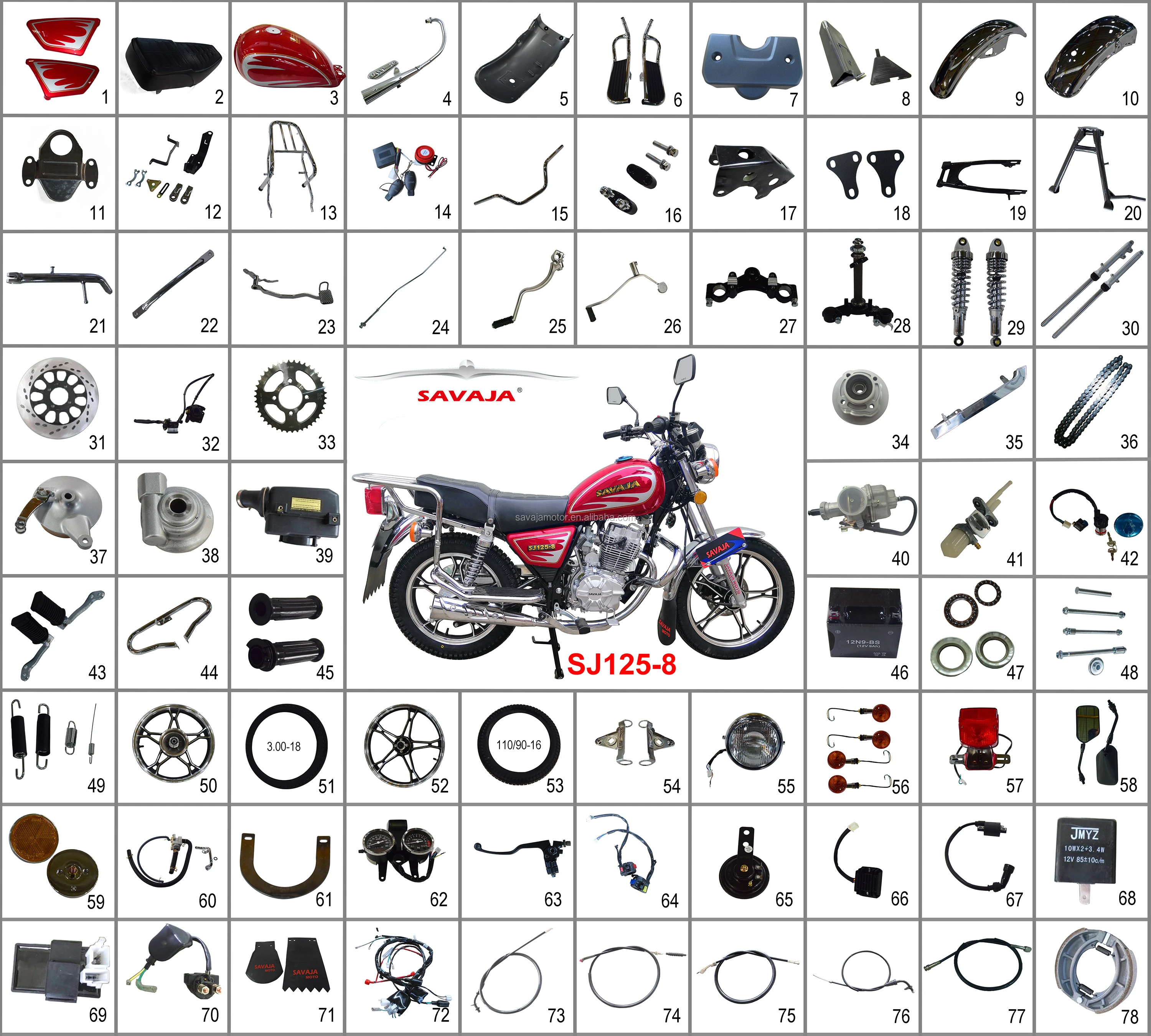 motorcycle spares