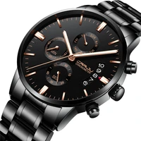 

CRRJU 2222 Top Luxury Brand New Arrival Analog Sports Wristwatch Display Date Men's Quartz Business Clock Relogio Masculino