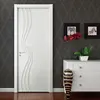 2015 New Design Simple Single Wood Veneer Matte Lacquer Finished Door