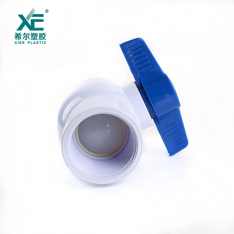 Blue butterfly handle pvc 2 inch thread compact ball valve