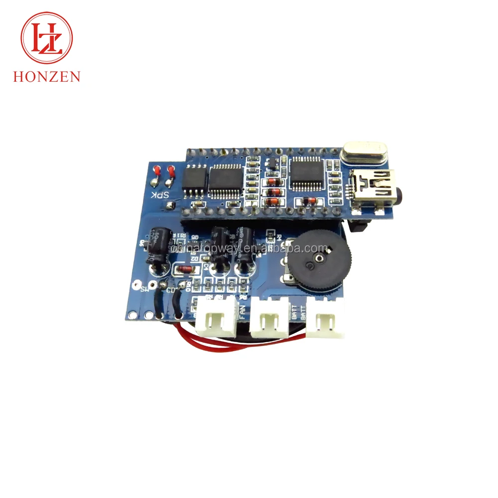 Motion Sensor Programmable Dc Cooling Fan Usb Mp3 Recordable Music Chip