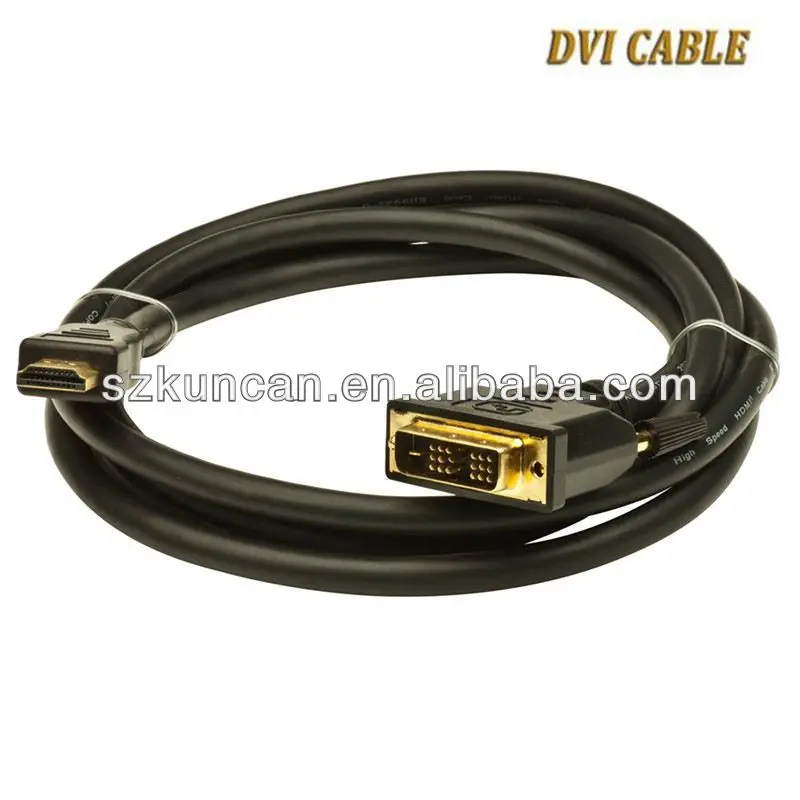  Gold plated DVI Monitor Cable scart to dvi converter
