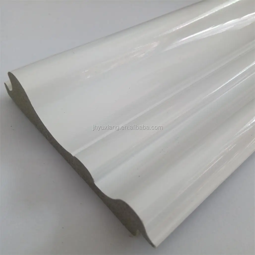 2.9meters Each Stick Pop Design Pure White Color 10cm Wide Plastic