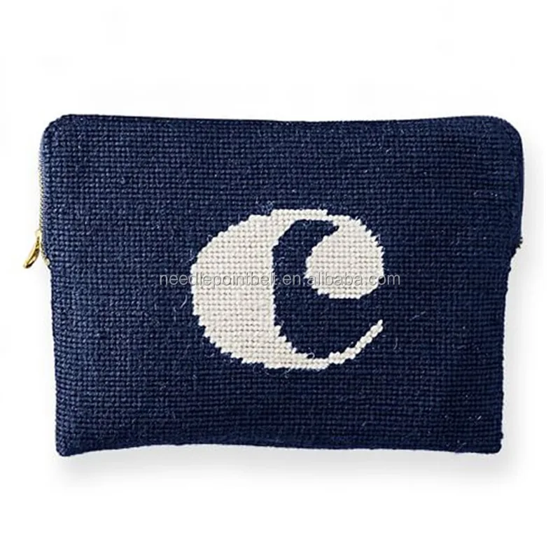 Personalized Initial Needlepoint Clutch Wallet Custom Buy