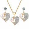 Sole design African 4 pcs 18K gold plated Jewelry Set for Wedding