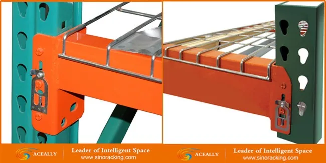 Heavy duty 5000lbs green and oranger pallet storage racking