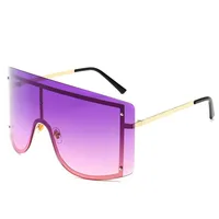 

JH European Eyewear Street Fashion Windproof Metal Frame Women Men Oversized Sunglasses 2019