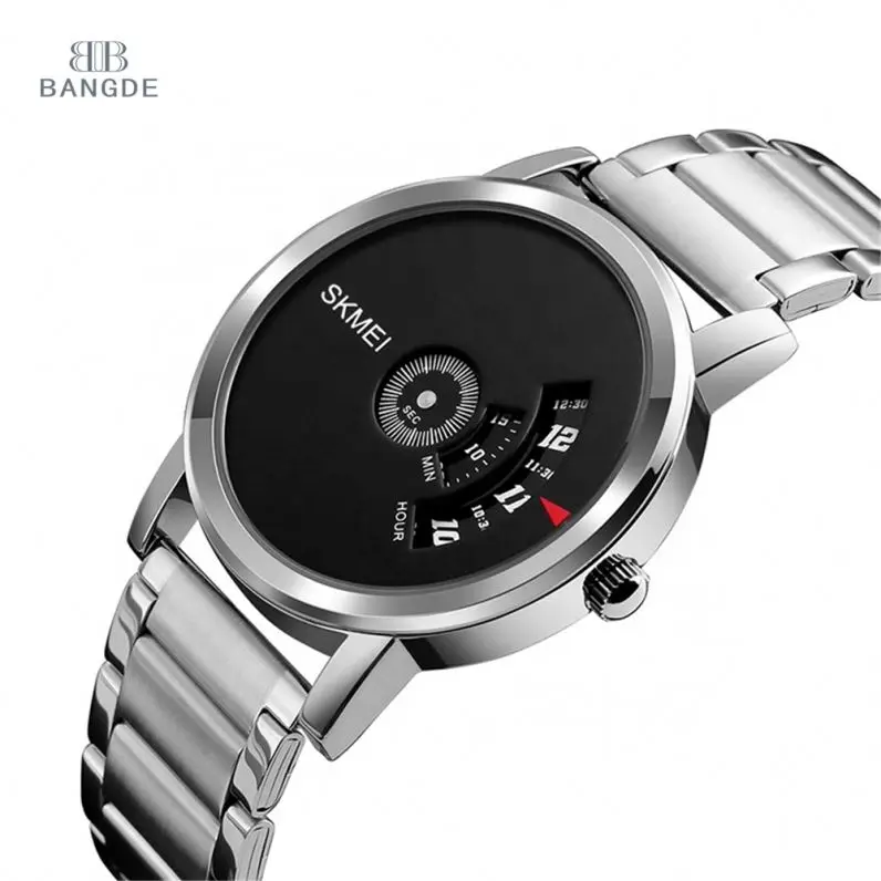 

Top Brand Luxury Nice Black Minimalist Watches For Men Skmei 1260 Fashion Man, Black,silver, gun and silver with black face