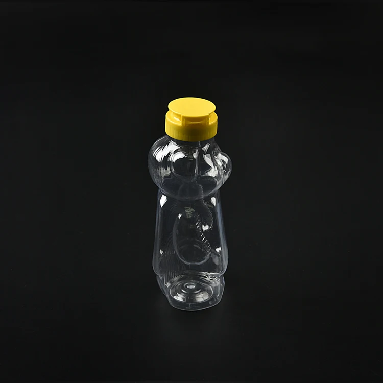 Plastic Honey Bottle With Label Design 250g 350g Honey Bottle For Sale