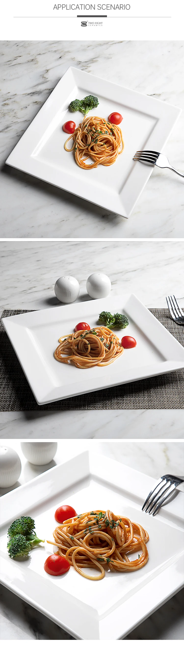 White Square Wholesale Dinner Plates,Cheap White Dinner Plates For