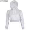 Autumn Hoodie Sweatshirts Women Long Sleeve Sweater Warm Pullover Tops Casual Female Crop Tops
