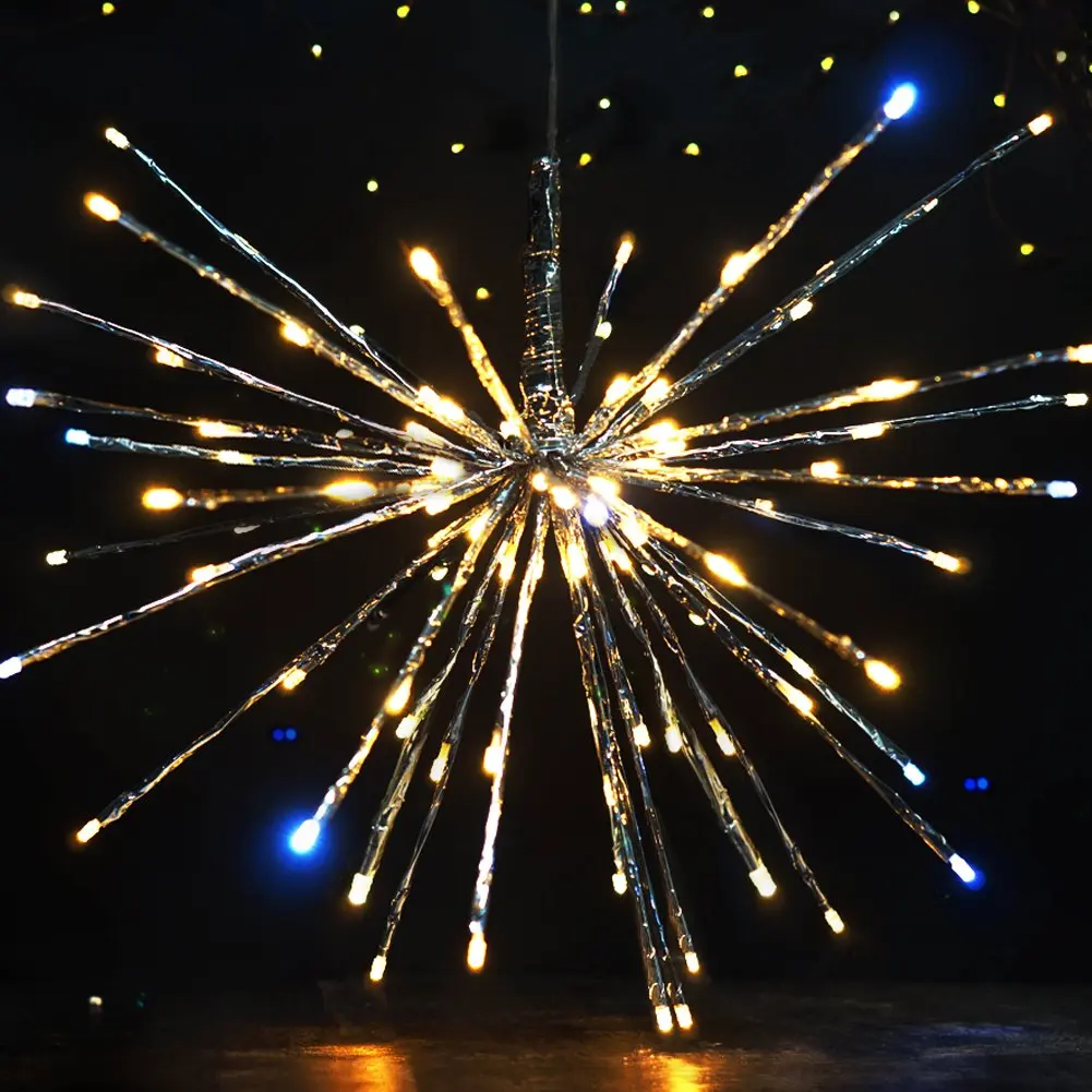 BRIGHT ZEAL Starburst Christmas Tree Topper (10" Long Twigs, 90 LED Bulbs) - Christmas Decorations Starburst Christmas Ornaments - Twig Lights Branch Lights Plug in - Decorative Lights Seasonal Decor