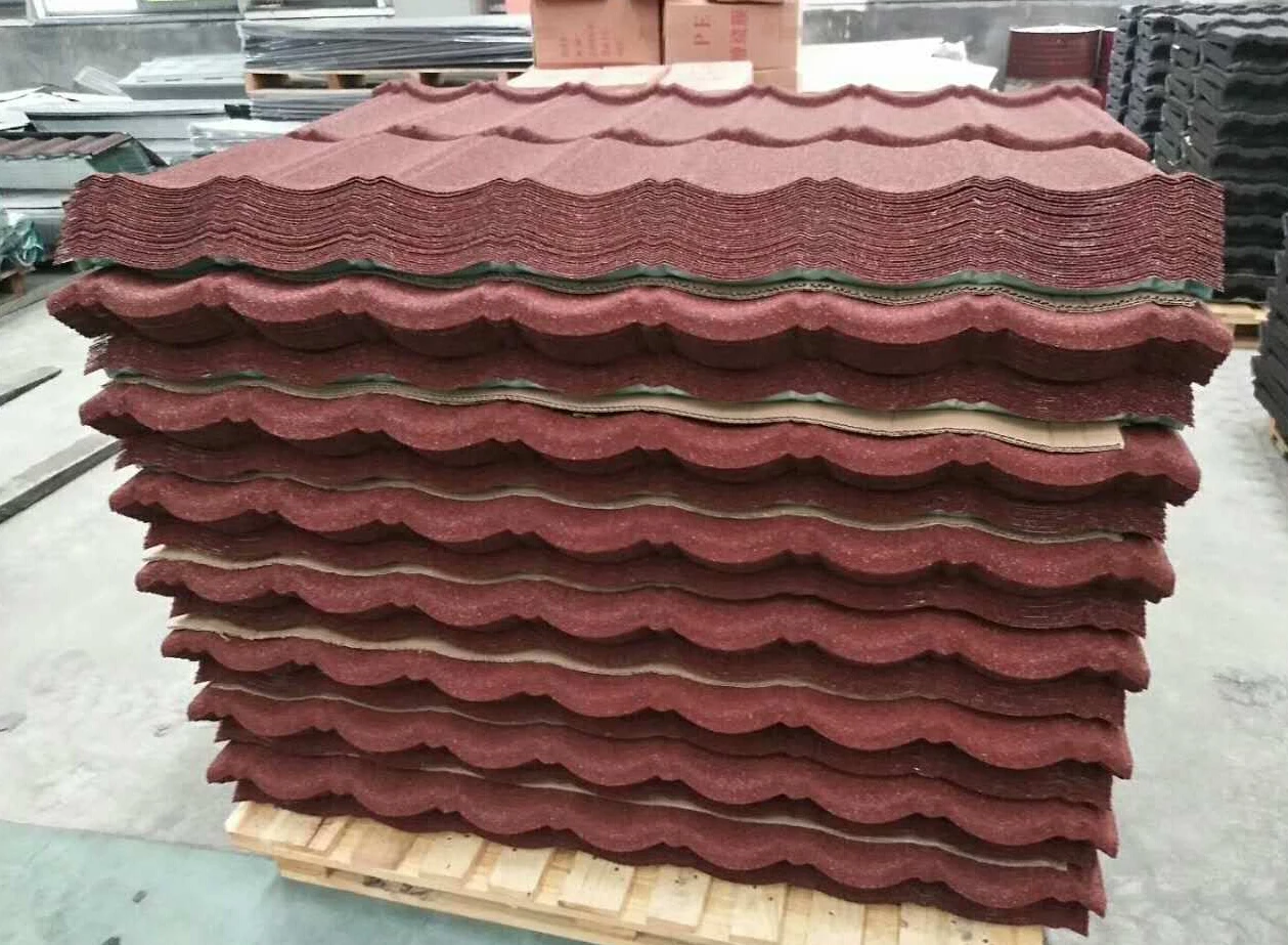 Factory wholesale promotional metal roof tile high quality stone coated