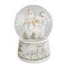 Wholesale white Resin Craft Of Baby Jesus Figurine Crystal Snow Globes for church