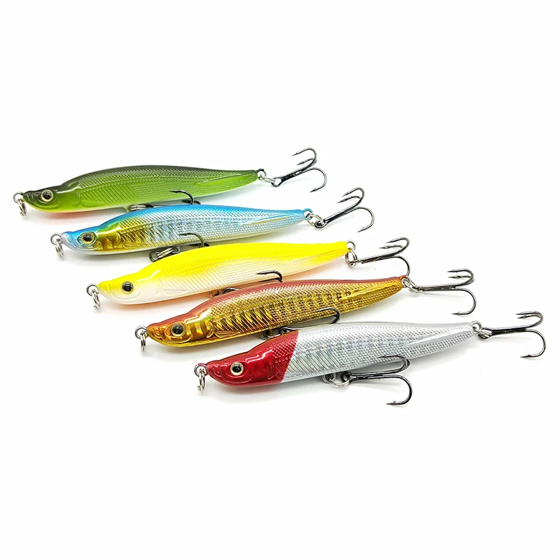

Gorgons 80mm 11g foil fishing lures pencil hot stamping foil lures