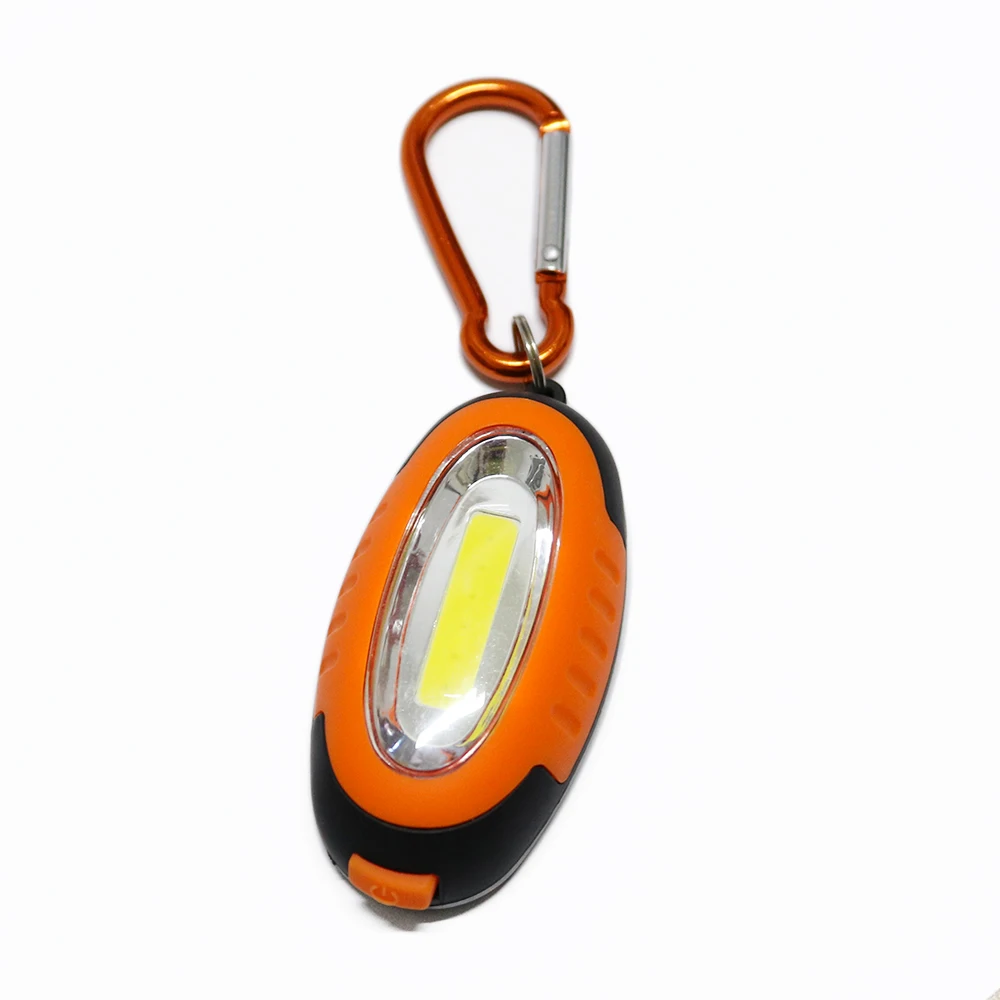 Wholesale price COB mini LED flashlight key chain light with magnet factory