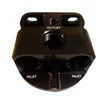 CNC Machine turning EDM Stainless steel316 front line black anodize billet inlet/outlet aluminum remote oil filter bracket