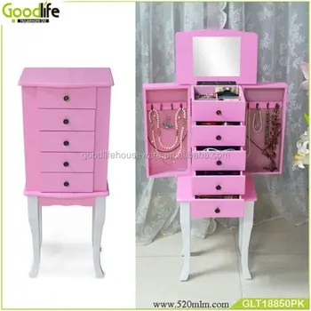 New Design 3 Drawer Glass Mirror Jewelry Box Buy 3 Drawer Glass
