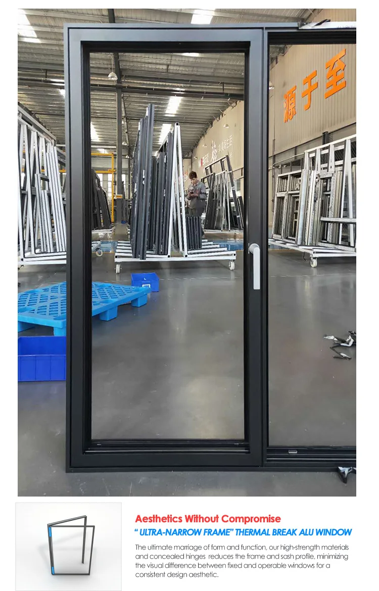 China Manufactory aluminium anti-theft window alloy hinges windows