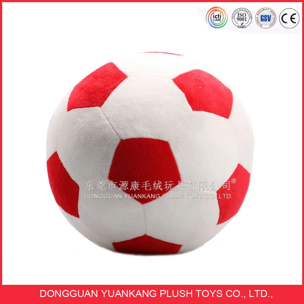 Factory small 5 inch colorful super soft plush stuffed soccer ball toys