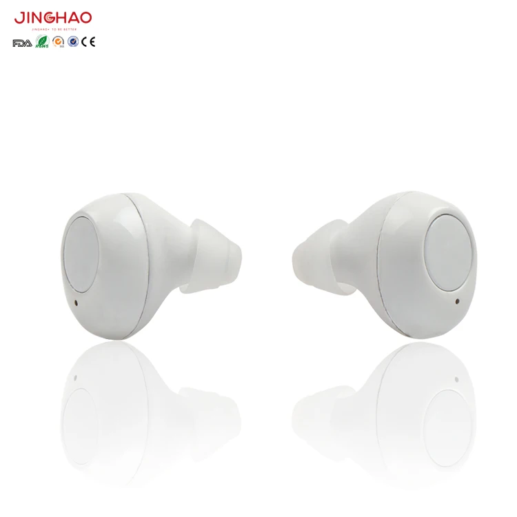 

10 Years Brand Mini Popular Rechargeable Deaf Earphone, Black and white