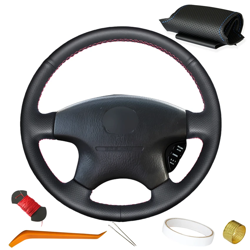 

Car Steering Wheel Cover PU Leather Wrap For Honda Accord 6 1998 1999 2000 2001 2002 2003-2019