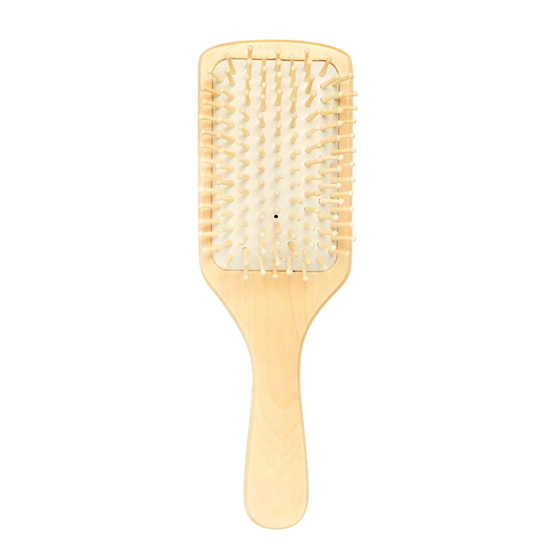 
quality gift bulk rectangle Airbag Head Massage wooden/bamboo magic Hair Comb with stainless steel or log teeth 