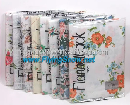 
vinyl table cloth with flannel,flannel back table cloth FS-P21006 