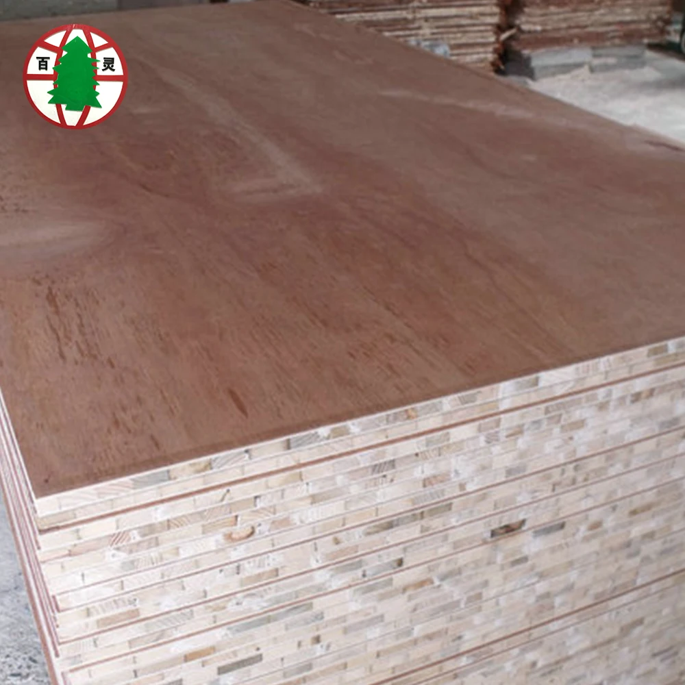 
22mm MDF/HDF with ash veneer Block board for floor 