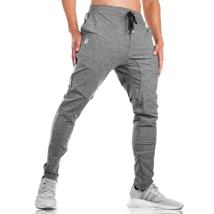 

Mens Long 95% Cotton 5% Elastane Fitness GYM Casual Jogger Pants, Customized color