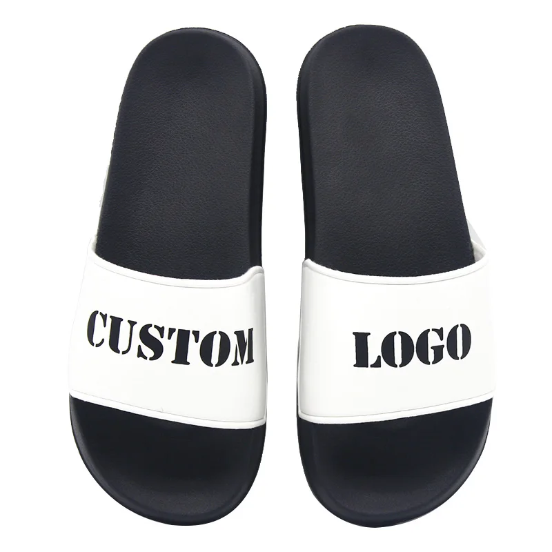 Wholesale Sublimation Footwear Slide Unisex White Slide Sandal Slipper ...