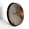 12 inch Real wooden frame wall clock with convex glass good for home decoration