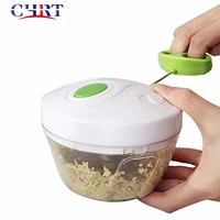 

Chrt Professional Mini Easy Kitchen Helper Fruit 3 Blade Vegetable Garlic Food Pull Speedy Chopper for Hand Held