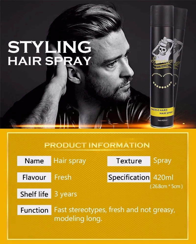 Private Label Long Lasting Hair Styling Spray Products - Buy Long ...