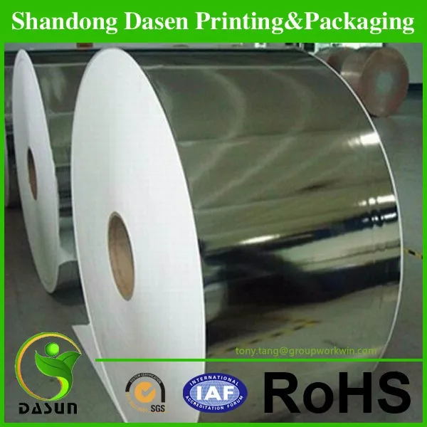 China Shandong Dasen Metallized Label Paper For Beer Label Printing