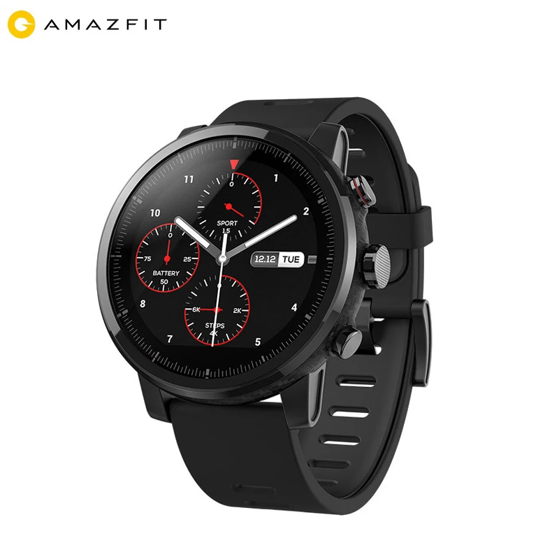

English Version Xiaomi Huami Amazfit Smart Watch Stratos 2 GPS PPG Heart Rate Monitor 5ATM Waterproof Sports Smartwatch
