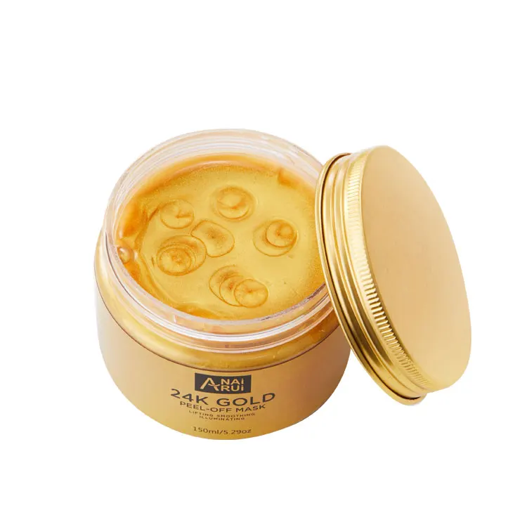 Oem 24k Gold Facial Mask Antiwrinkle Moisturizing Peel Off Mask 24