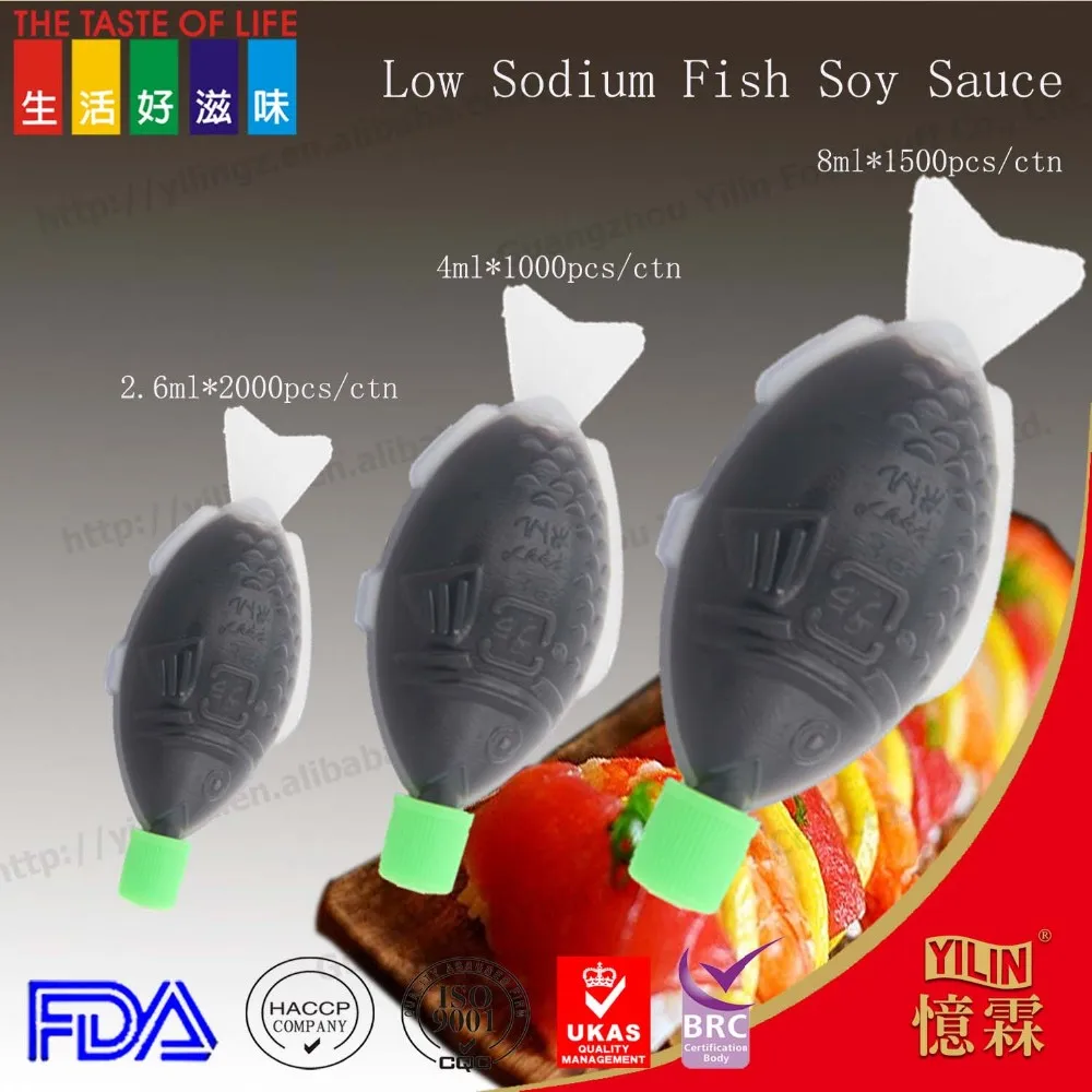 4ml Good Price Fish Shape Bottle Packing Sushi Mini Soy Sauce For Sushi