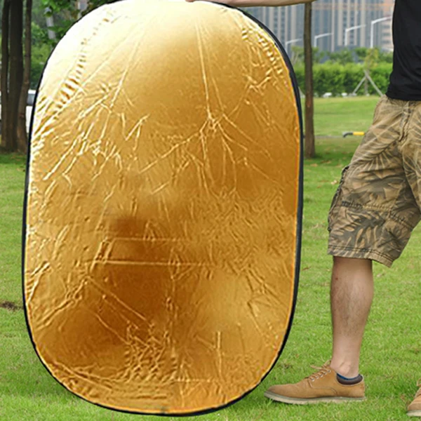 2 in 1 100 x 150cm Photography Gold Silver Light Mulit Collapsible Portable Photo Reflector for Studio Flash Lamp (4).jpg