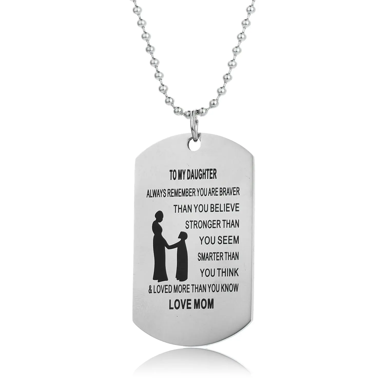 Smarter Than Think Braver Than Believe Love Husband Stronger Than Seem Loved Than Know Wife Valentine Gift Birthday Gift Necklace Name to My Ione Always Remember That I Love You