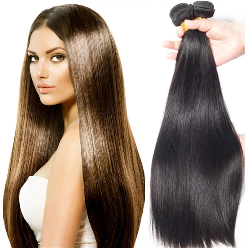 

LeYuan model extension wholesale 7a 8a grade real mink way pure brazilian straight hair, Colors