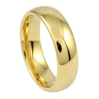 

Chengjewelers Tungsten Carbide IP Plated 18K Wedding Ring Gold With High Polished