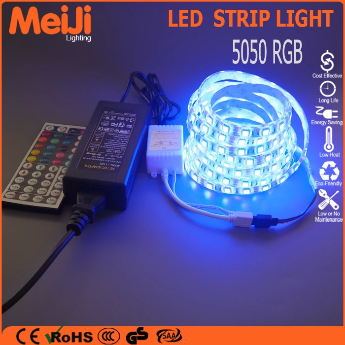 High Quality CE & RoHS 5050 RGB LED Lights Strips, RGB LED Stripes