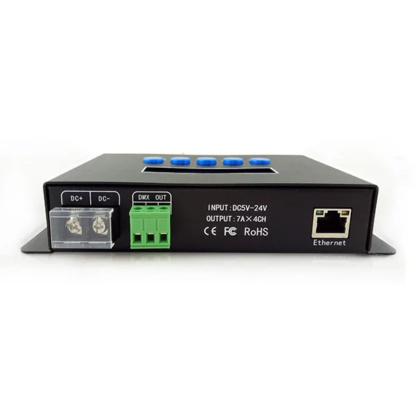 
BC-204 Addressable dmx multi channel computer controlled artnet ws2812 matrix rgb led controller 