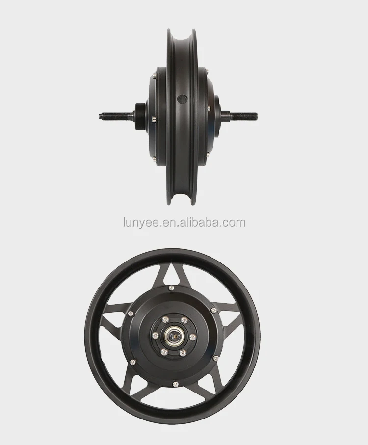 Front And Rear Drive 12" Hub Motor Wheel Kit For Electric Folding Bike