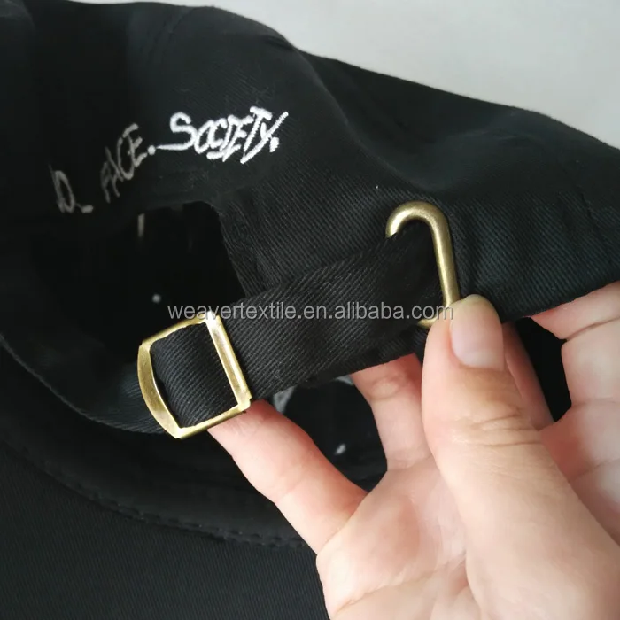 
Black Unstructured Dad Hat Flat Embroidery Baseball Cap 